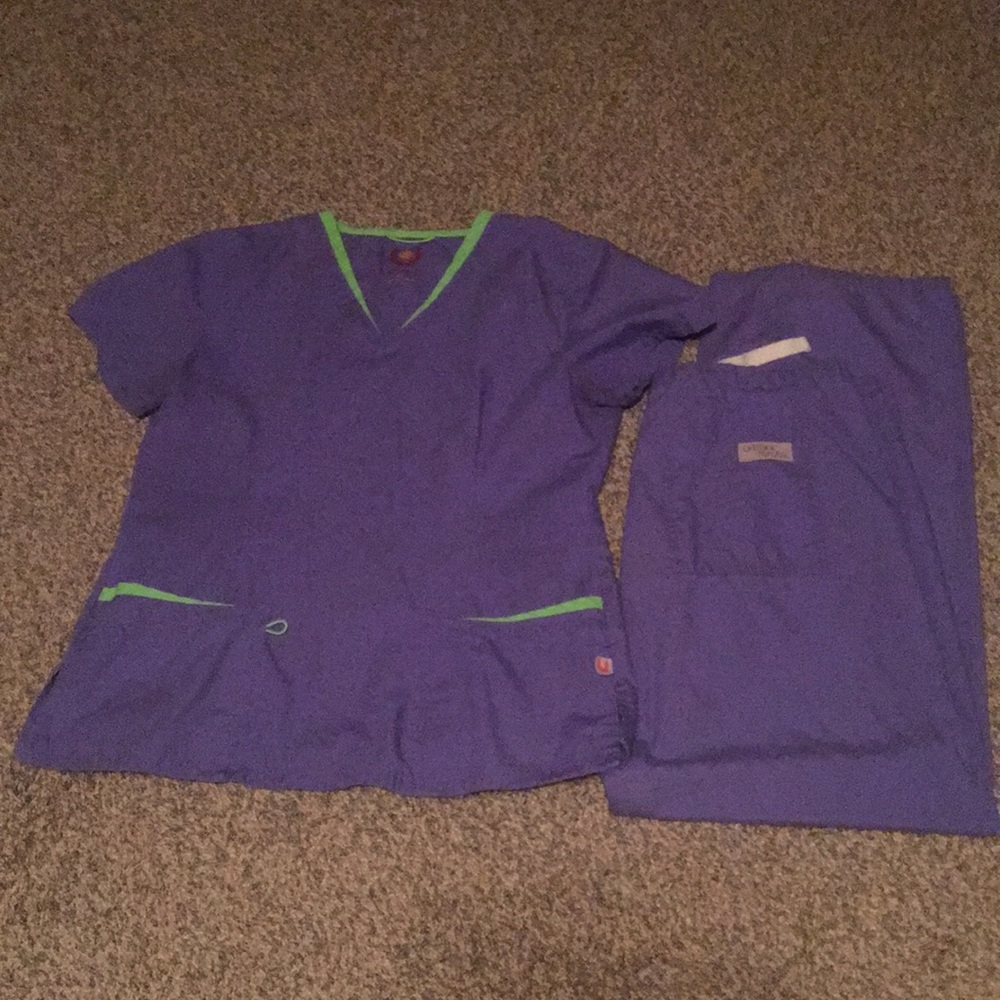 Urbane scrubs purple